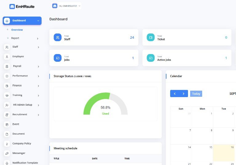 Dashboard Screenshot